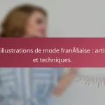 Les illustrations de mode française : artistes et techniques.