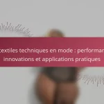 Les textiles techniques en mode : performances, innovations et applications pratiques